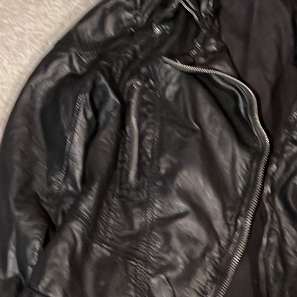 Free People vegan leather jacket size 0 - Picture 5 of 14